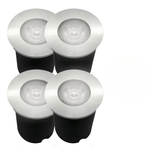 Kit 4 Balizador Spot Jardim Prova Dágua Area Externa 1W Elétrico 6500k Ip67