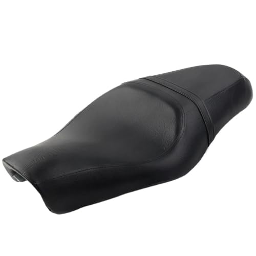 Sillín doble premium de cuero sintético para Sportster Iron 883 Custom 72