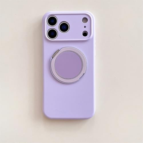 Étui magnétique rotatif iPhone 17 Pro Max coque antichoc violette