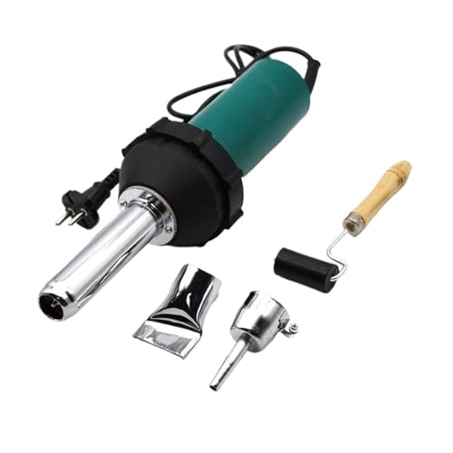 xuyuyan Pistola de soldar de aire caliente de plástico de 1080W y 220V, antorcha con rodillo de boquilla, máquina de soldadura de plástico, Kit de pistola de calor, soldador for parachoques PP PVC