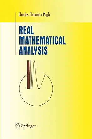 Mathematical Analysis Undergraduate Texts Mathematics