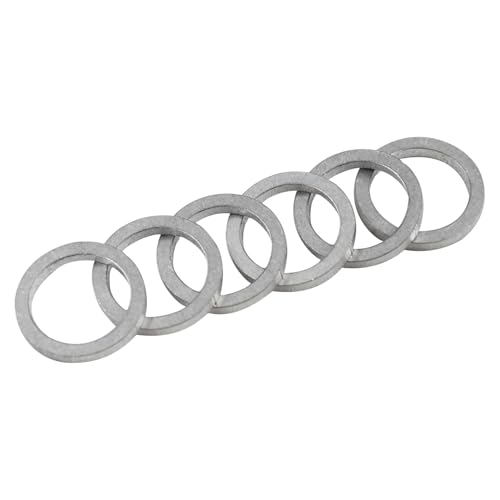 Image of 6PCS 90430-14M09-00 Oil Drain Plug Gasket, 90430-14228-00 Crush Washer Seal Ring Compatible with Yamaha Outboard F15 F20 F25 F30 F40 F50 F60 F70 F80 F100 F115 F150 F200 F225