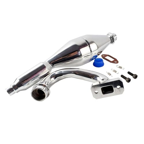 Tuyau d'échappement latéral en aluminium pour voiture RC 1/5 amélioré. Pièce performances