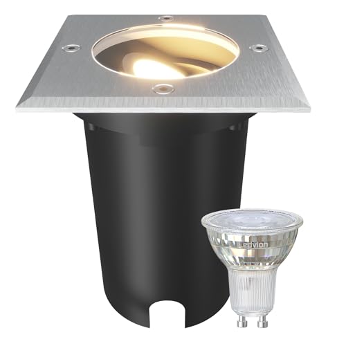 Ledvion - LED Ground Recessed Light, 3W, 2700K, IP67, 1m Cable, Adjustable, Outdoor Lighting