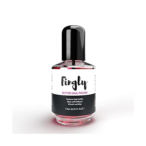 FINGLY Nagellack gegen Nägelkauen - Auf natürliche Weise Fingernägel kauen stoppen und Daumenlutschen abgewöhnen, Nail…