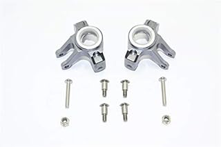 Axial SMT10 Grave Digger (AX90055) & MAX-D (AX90057) Upgrade Parts Aluminum Front Knuckle Arms - 1Pr Set Gray Silver