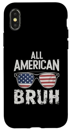 Carcasa para iPhone X/XS All American Bruh 4 de julio Patriótico