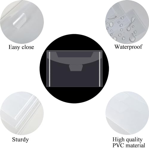 Image of 80 PCS Die Cut Storage Envelopes and Magnet, 0.5mm Thickness Magnetic Sheets for Die Storage, 5.5 x 7.5 Inch Die Storage Envelopes, Magnetic Die Storage, Stamp and Die Storage Pockets