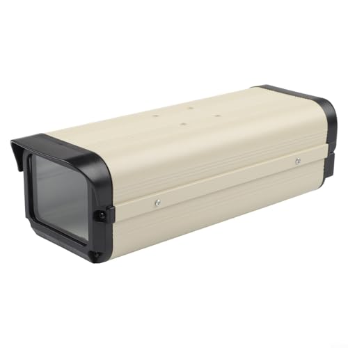 Carcasa de cámara de seguridad CCTV, 32,5 x 11 x 9,5 cm, aleación de aluminio, protección IP66 resistente a la intemperie para instalaciones de vigilancia