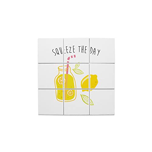Carreaux céramique décoratif 32,4x32,4 cm au design limonade été