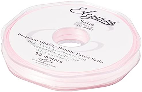 Eleganza Double Faced Satin 10mm x 20m Pistachio No.27, 10 mm x 20 m