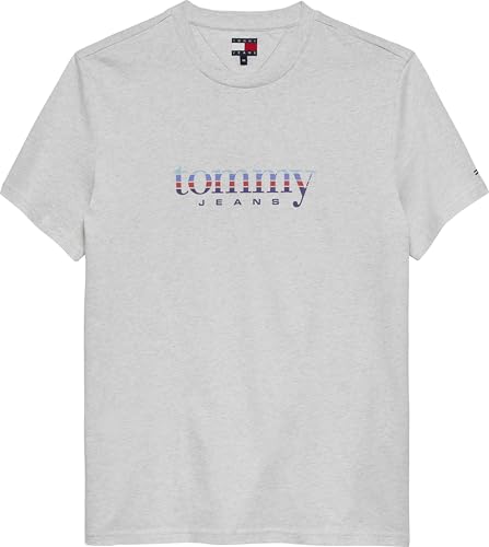 T-shirt col rond coton homme Tommy Hilfiger DM0DM22333 gris