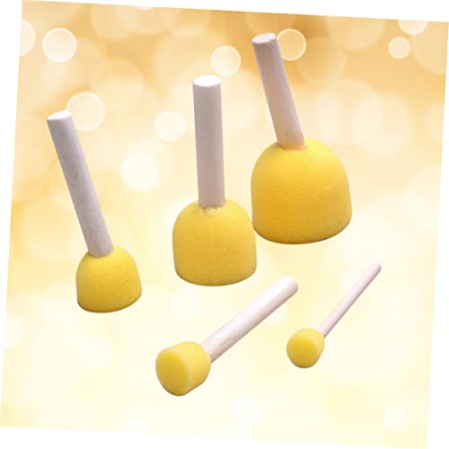 Hohopeti 40pcs Sponge Paining Brush Bulk Sponges Round Foam Brush Paint