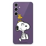 Custodia compatibile con Samsung Galaxy S23 FE ufficiale Peanuts Woodstock e Snoopy per proteggere il tuo telefono cellulare. Custodia flessibile in silicone trasparente con licenza ufficiale Snoopy