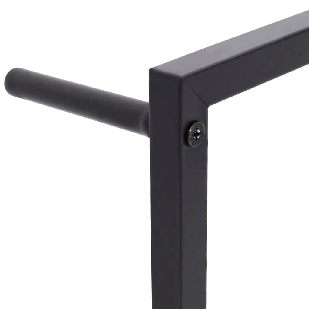 Générique Porte-Serviette Noir 60x10x116 cm Acier,Maison & Jardin,Accessoires de Salle de Bain,Porte-Serviettes,Noir,2.22 KG,336120