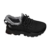 Women's Plus Size Warm Fleece Lined Boots, Casual Snow Boots for Fall & Winter, Comfortable Outdoor & Indoor Wear, Gift for Girls (8.5,Black)