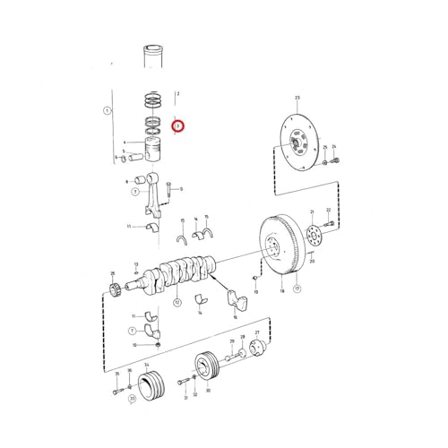 Segments de piston moteurs marins 30 31 40 41 réparer perte compression - 3