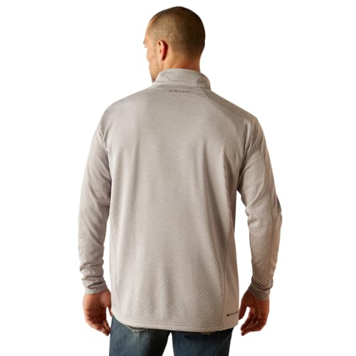 Ariat Mens Hex Silver Sconce 1/2 Zip Pull Over2
