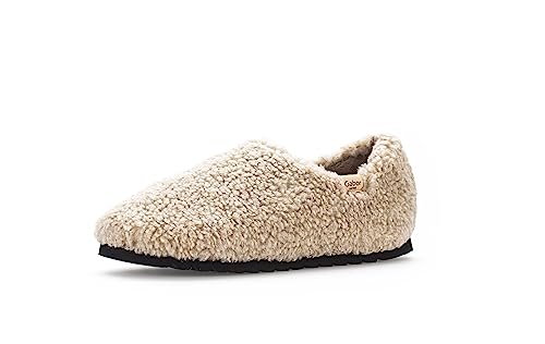 Gabor Damen Pantoletten, Frauen Hausschuhe,hausschlappen,hauslatsch,pantine,treter,finken,schlapen,patschen,schlapfen,Mules,Sand,37 EU / 4 UK
