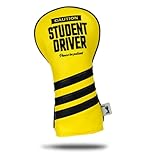 Bogey Bros Student Driver - Driver Headcover - Novelty Golf Headcovers – Funny Golf Head Covers, Driver Cover for All Weather Use, Funny Golf Club Covers with Elastic Necks & Embroidered Designs