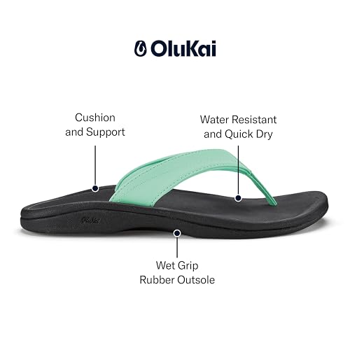 Image of OluKai Ohana Women's Sandals, Water Resistant Flip Flops with Arch Support