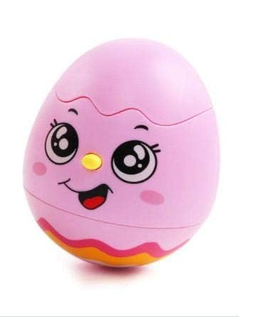 Image of BLISSBORN Roly Poly Egg Music Tumbler /Wobbling Bell Visual Development Light & Sound Toy /Tumbler Doll Toy for 3 Months & Above - Multicolour (Pack of 1)