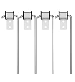 Aupar 4 Pack Exhaust Hanger Rod, Universal Muffler Hanger Rod with Rubber Isolator...