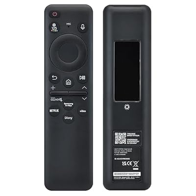 Fourmor Original Voice Remote Control - BN59-01455A Solar Charging Remote Control for Samsung NEO QLED Crystal UHD Smart TV. Support Voice Command