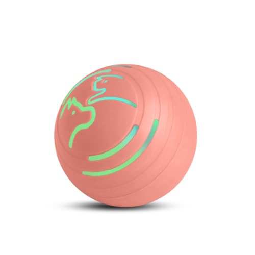 TIKHJ 犬 ボール 動くボール 自動 電動ボール 光るボール 犬用 おもちゃ 回転 跳ねる 安全 USB充電式 ストレス発散 ストレス解消 運動不足対策 中小型犬 猫用 (B)