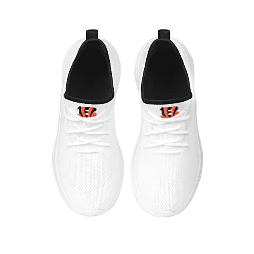 Image of FOCO NFL Womens NFL Team Logo White Athletic Shoes Sneakers