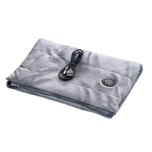Tragebar Heizkissen USB 5V 2A, Wärmekissen 32x42cm, Cmheizkissen Kabellos | Akku Heizkissen, Heizdecke USB Anschluss, Beheiztes Sitzkissen, Handwärmekissen zum Anschließen an das Stromnetz