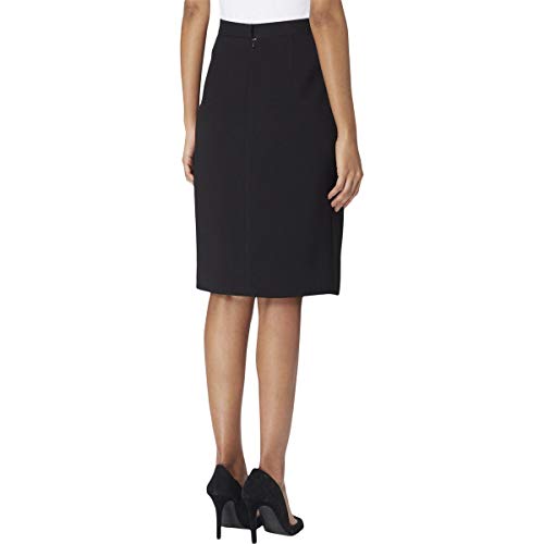 TAHARI Womens Faux Wrap Pencil Skirt2