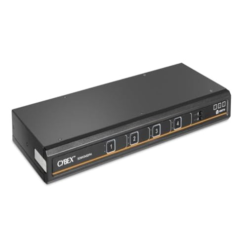 Image of Vertiv Cybex Secure MultiViewer KVM Switch | 4 Port | NIAP Approved | Dual AC