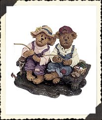 Boyds Bearstone "Becky and Tom... Simpler Times #2277910