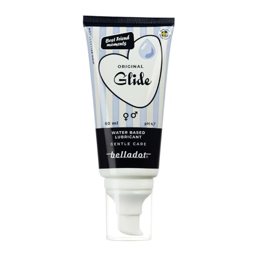 Belladot Lubricante a Base de Agua, Suave para la Piel, Lubricante Natural, Compatible con Preservativo y Lubricante para el Sexo - Original (80 ml)