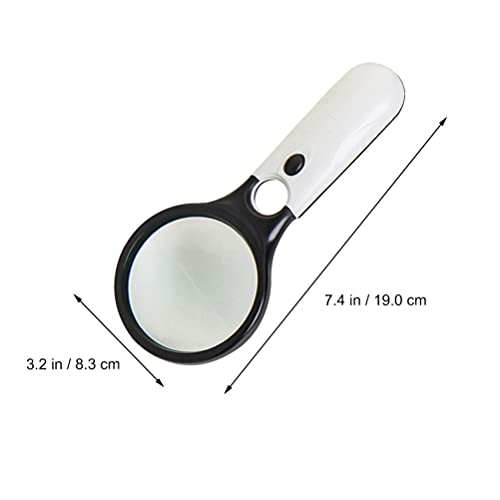 NUOBESTY Handheld Lupa Lupa Multifuncional Com Luz LED Bateria