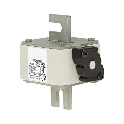 Fusible 170M6110 de rechange pour armoire electrique triphasee et onduleur