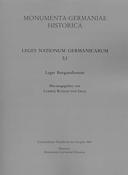 Paperback Leges Burgundionum [Latin] Book