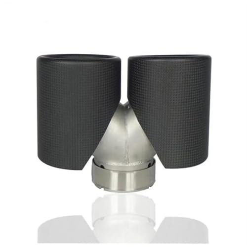 Tuyau d'échappement double universel en Y entrée 63mm sortie 89mm