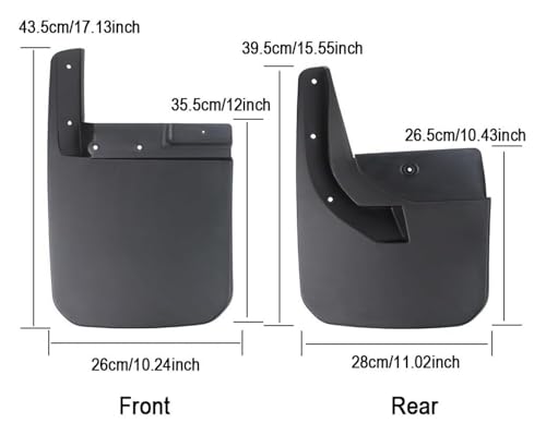 Guardabarros para Jeep Wrangler JL: protege tu coche de salpicaduras traseras 3