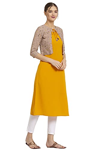 Image of ALC Creation Women's Crepe Printed A-Line Kurti