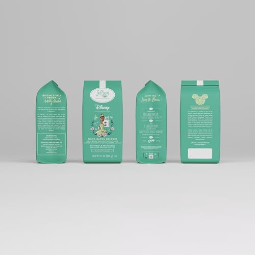 Joffrey's Coffee - Disney Tiana Bayou Beignet, Disney Specialty Collection, Flavored Coffee, Arabica Ground Coffee, Artisan Medium Roast, Rich & Smooth Taste (Ground, 11oz)