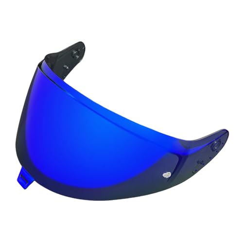 ヘルメットバイザー, D-Skwal3 Face Shield for SHARK Skwal i3 D-Skwal3 Ridill 2 Visor Helmet Accessories Windpproof Durable Lens(Deep Blue)