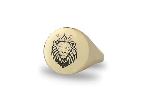 Bague personnalisée lion couronne : le cadeau de déclaration idéal pour homme