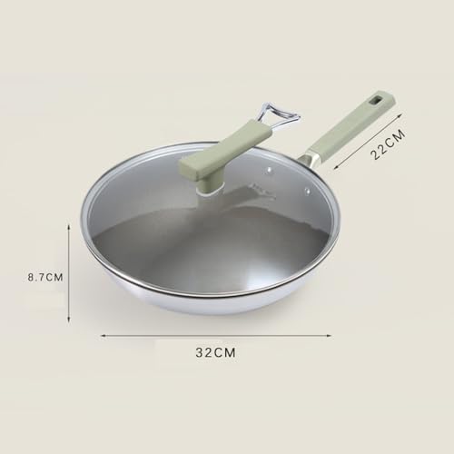 Wok de acero al carbono antiadherente 32cm con tapa miniatura 2