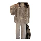 OFTBUY Herbst und Winter Toskana Lammfell Warmer Mantel Frauen Lose Dicke Schafschur Wollmantel Streetwear-tyWS