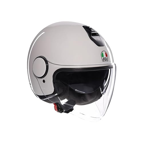 AGV - ETERES E2206, Motorrad Jet-Helmet, Unisex, Materia White, M