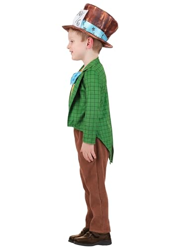 Disfraz Toddler Lil Mad Hatter con chaqueta, pantalón y sombrero miniatura 3