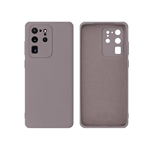 Capinha Colorida Linha PREMIUM Compatível Com Samsung Galaxy S20 ULTRA Preto, Branco, Vermelho, Amarelo, Lilás, Roxo, Azul, Laranja, Marrom, Verde, Cinza, Rosa Case Slim Flexível Aveludada 3 Camadas De Proteção DUPIN (CINZA)