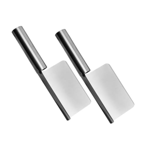OHPHCALL Ergonomic Stainless Steel Crumb Scraper for Tabletop Kitchen Crumb Sweeper Set